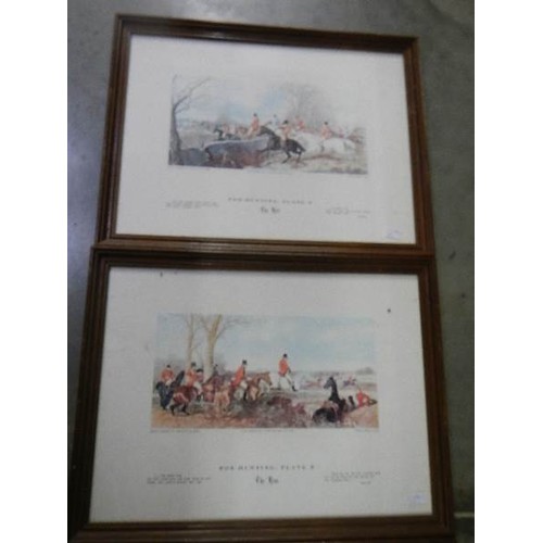 527 - A set of four hunting prints after J E Herrings.