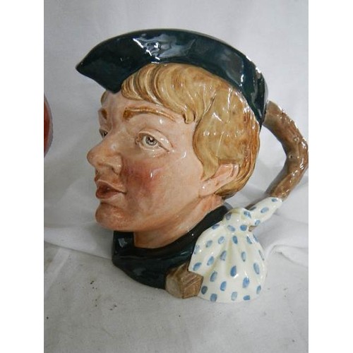 533 - Two Royal Doulton character jugs - Falstaff and Dick Whittington.