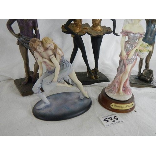 535 - Five contemporary figurines.