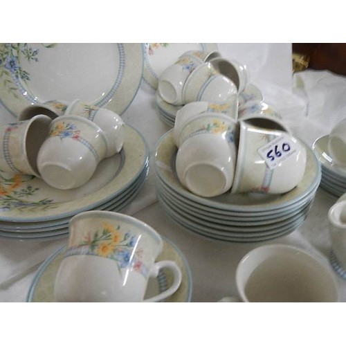 560 - A large lot of Churchill dinner ware.