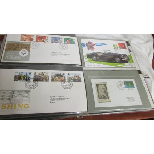 1225 - Two folders of first day covers.