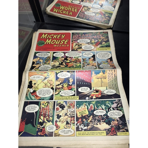 101 - 10 x 1953/1954 Mickey Mouse Weekly comics