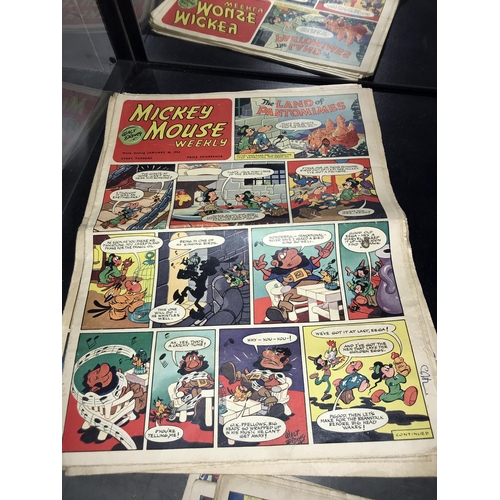 101 - 10 x 1953/1954 Mickey Mouse Weekly comics