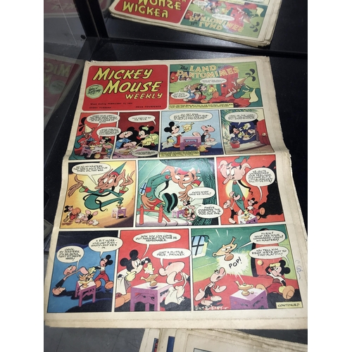 101 - 10 x 1953/1954 Mickey Mouse Weekly comics