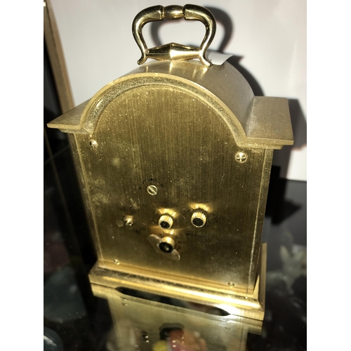 103 - A heavy brass Swiza bracket/carriage alarm clock