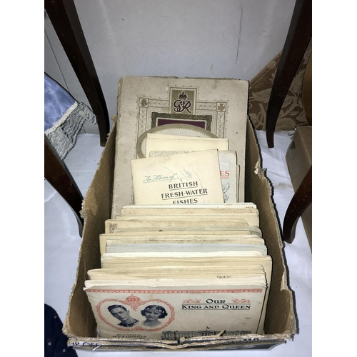 139 - A quantity of cigarette cards & books Circa 1930's