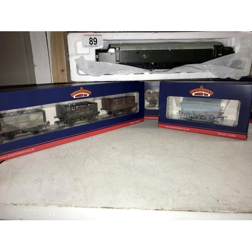 89 - A quantity of Bachmann Branch Line & Pali toy Mainland 00 gauge boxed rolling stock