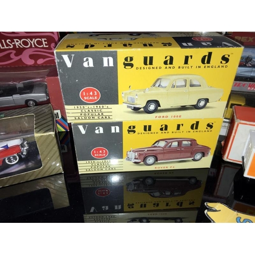 147 - A quantity of boxed die cast vehicles including Solido, Vanguards Vitesse etc.