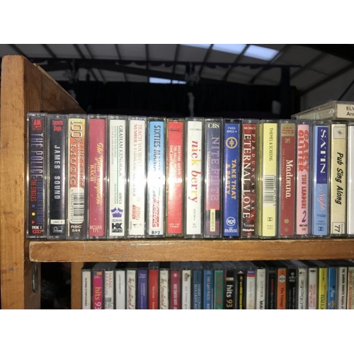 154 - Over 120 music cassettes - various artists