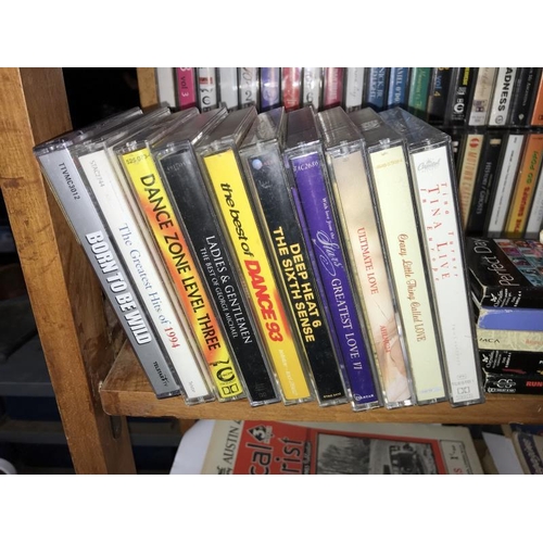 154 - Over 120 music cassettes - various artists