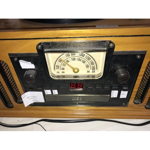 161 - A retro style CD, radio record player