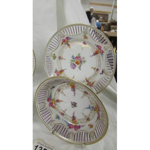 1357 - Two Schumann Bavaria ribbon plates and two dishes.