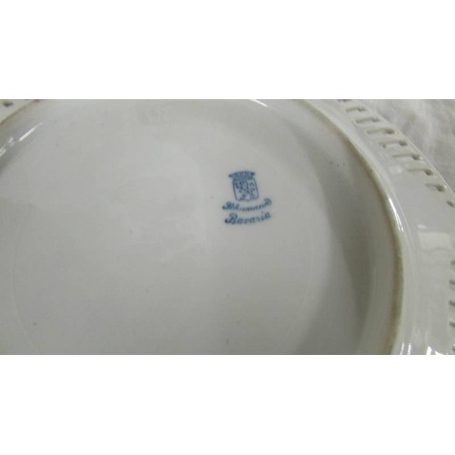 1357 - Two Schumann Bavaria ribbon plates and two dishes.