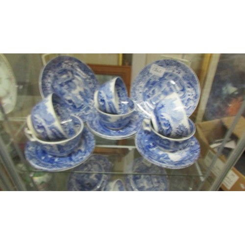 1360 - Approximately 40 pieces of Spode Italian pattern table ware.