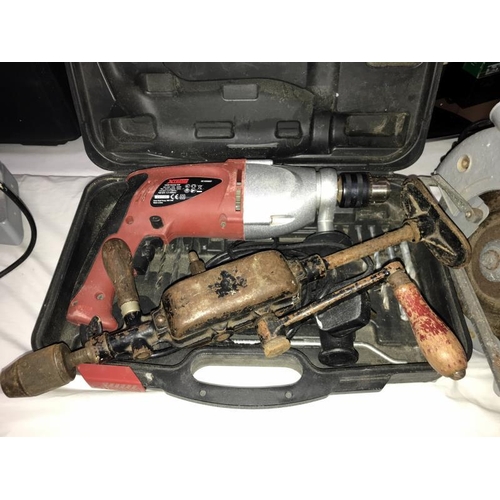 198 - 3 electric hand tools including 2 drills & circular saw (COLLECT ONLY)