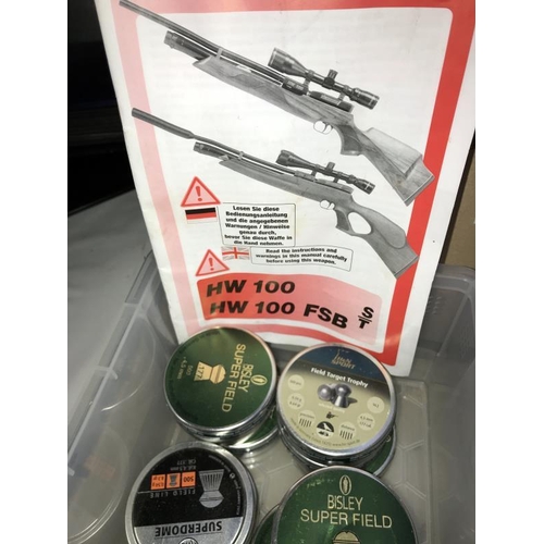 209 - A quantity of tins of air rifle pellets