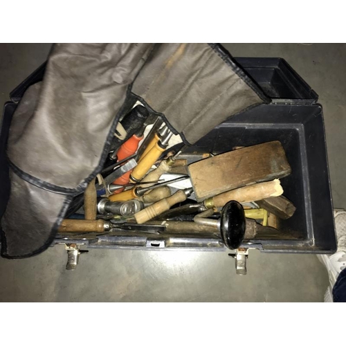 214 - A quantity of plastic tool boxes & contents (COLLECT ONLY)