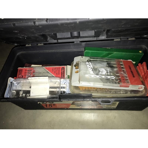 214 - A quantity of plastic tool boxes & contents (COLLECT ONLY)