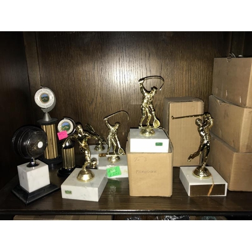 219 - A large quantity of new sports trophies (COLLECT ONLY)