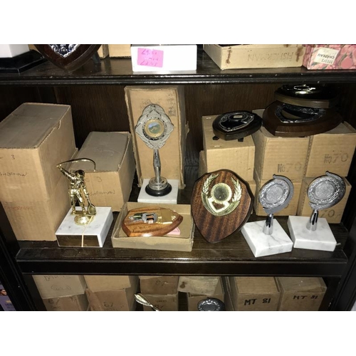 219 - A large quantity of new sports trophies (COLLECT ONLY)