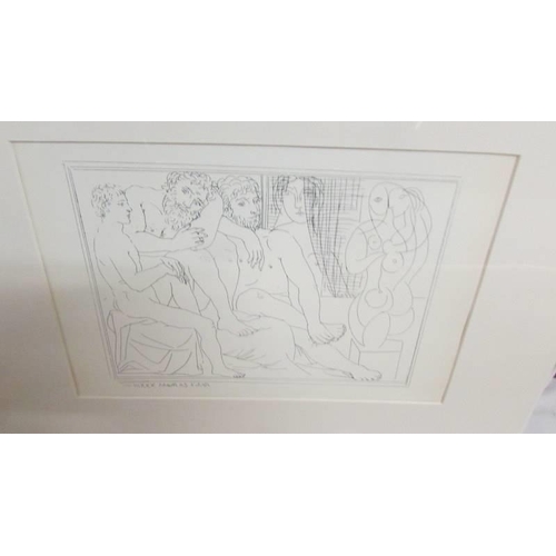 1382 - Pablo Picasso (1881-1973) Collection of 6 x prints mainly nudes circa 1956 Vollard suite. All mounte... 