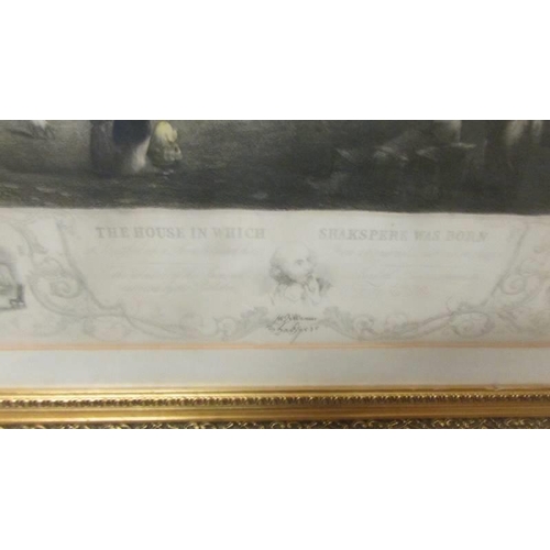 1392 - A gilt framed and glazed picture entitled 