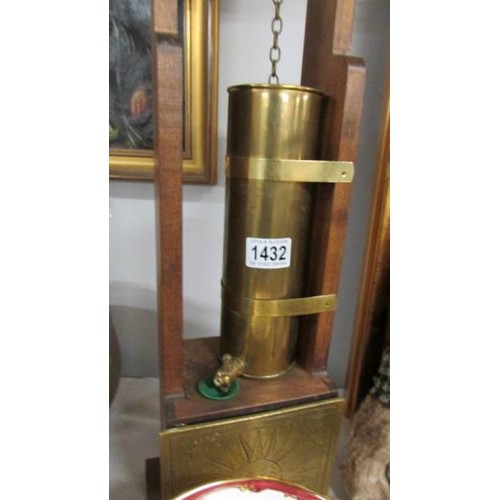 1432 - A brass water clock