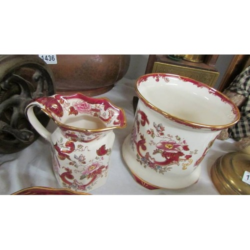 1433 - A Mason's 'Mandalay Red' pattern jug, planter, large bowl and small dish.