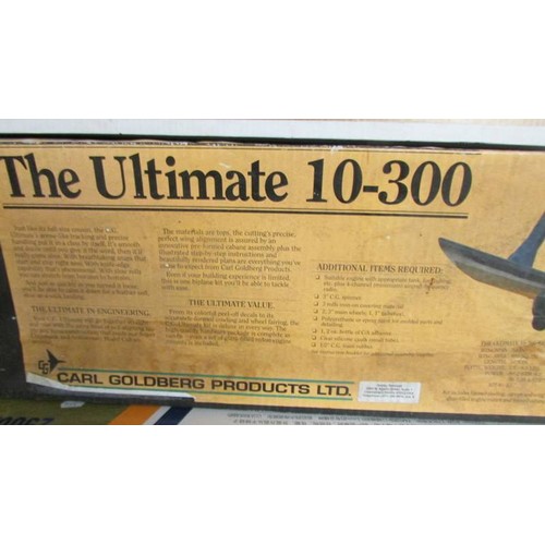 1469 - A boxed The Ultimate 10-300 R/C model aircraft kit, unchecked for completeness.