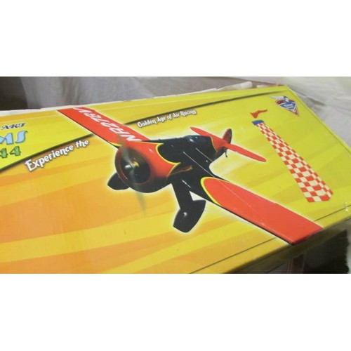 1474 - A 1/8 scale Wedell-Williams Model 44 R/C model airplane, part assembled, unchecked for completeness.... 