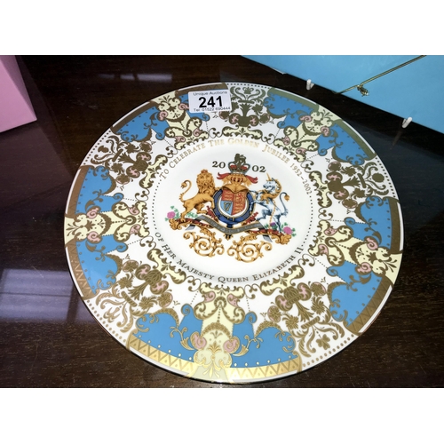 241 - A boxed 'The Royal Collection Victoria' teapot & a boxed 'The Royal Collection' Doulton plate