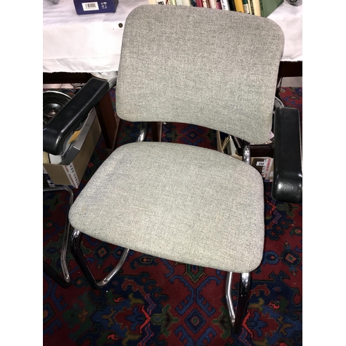 244 - A set of 6 designer chairs (1 without arms) (COLLECT ONLY)