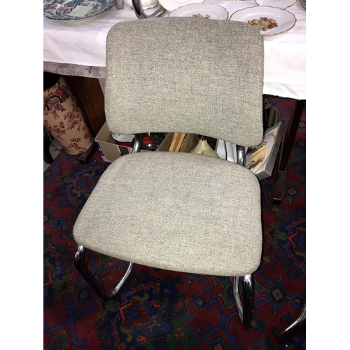 244 - A set of 6 designer chairs (1 without arms) (COLLECT ONLY)