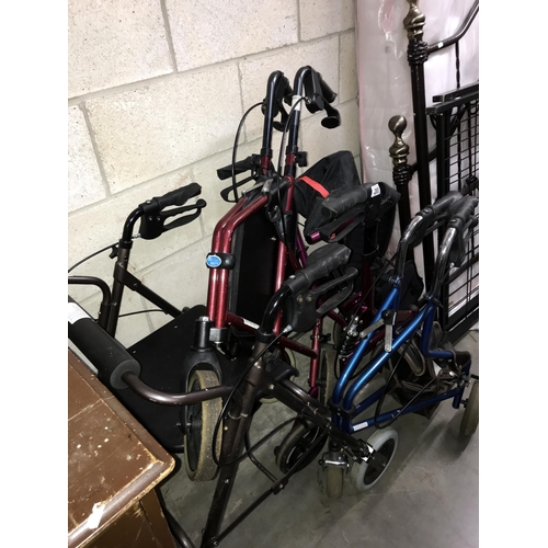 285 - A selection of 4 mobility walking aids (COLLECT ONLY)