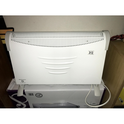 313 - A convector heater & cooker extractor (incomplete, light cover clips missing) (COLLECT ONLY)