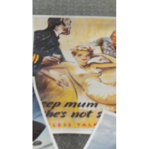 1588 - A collection of replica WW2 posters.