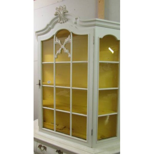 1610 - A painted display cabinet.