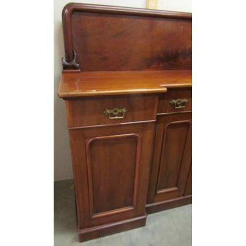 1611 - A Victorian mahogany sideboard.