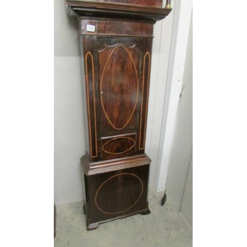 1626 - A mahogany 8 day painted dial Grandfather clock, Robt Jones, Connay,