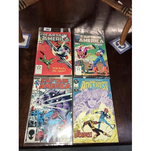 392 - A quantity of comics including Marvel, Captain America and The Spectacular Spider man etc