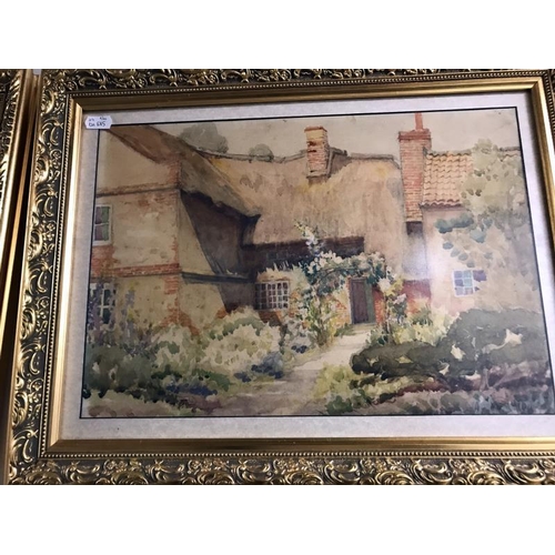 418 - 4 gilt framed & glazed watercolours of countryside scenes