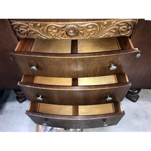 427 - A 1930's/50's oak sideboard