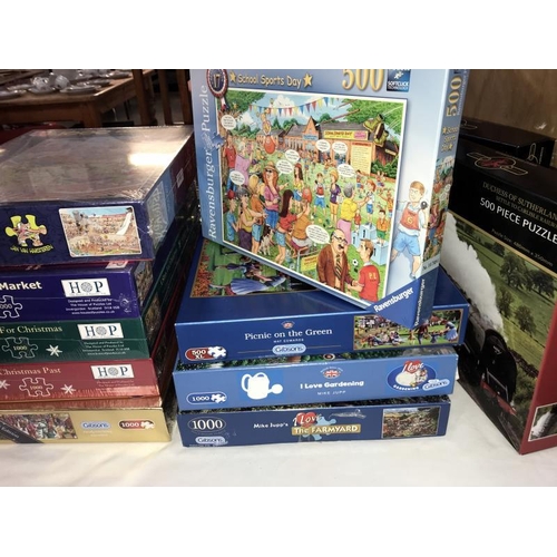 442 - 13 jigsaw puzzles, 7 are sealed others completeness unknown