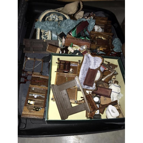 444 - A large quantity of Doll's house furniture & accessories