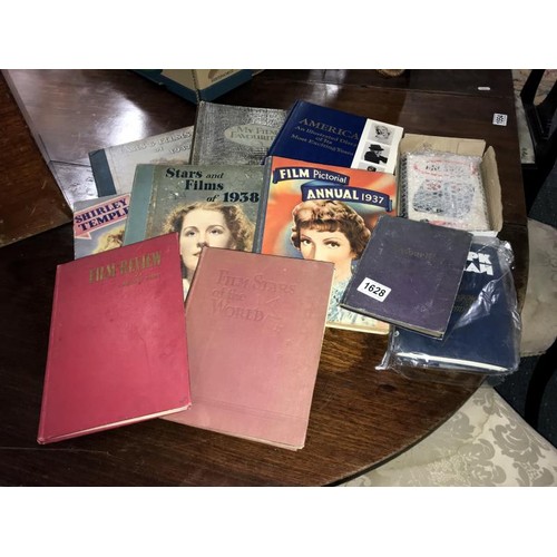 1628 - An album of film star postcards & early Disney postcards & film related books including 1930's