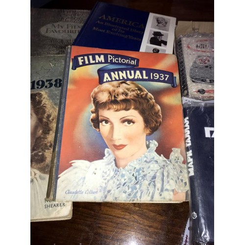 1628 - An album of film star postcards & early Disney postcards & film related books including 1930's