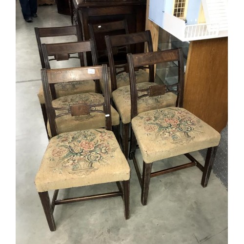 1632 - A set of 6 Georgian dining chairs