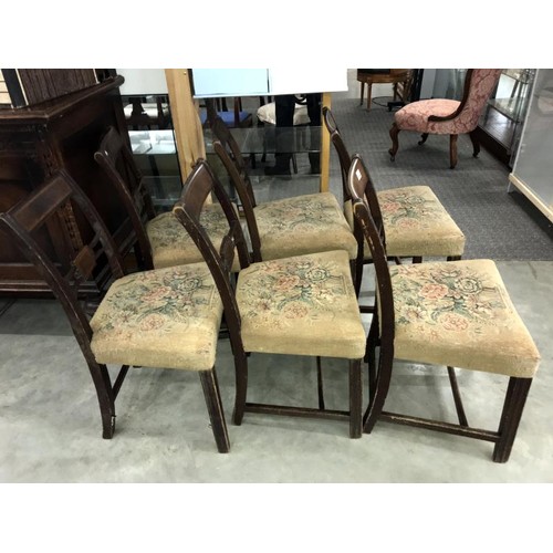 1632 - A set of 6 Georgian dining chairs