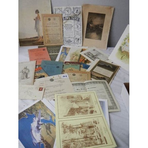 509 - A good lot of assorted ephemera.