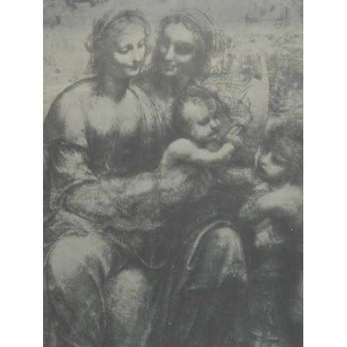 558 - A framed and glazed print entitled 'The Leonardo Cartoon'